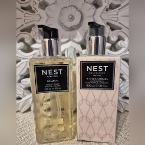 NEST Fragrances Bamboo Hand Wash & White Camellia Hand Lotion Set — New